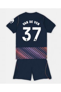 Tottenham Hotspur Micky van de Ven #37 Babyklær Borte Fotballdrakt til barn 2026-27 Korte ermer (+ Korte bukser)